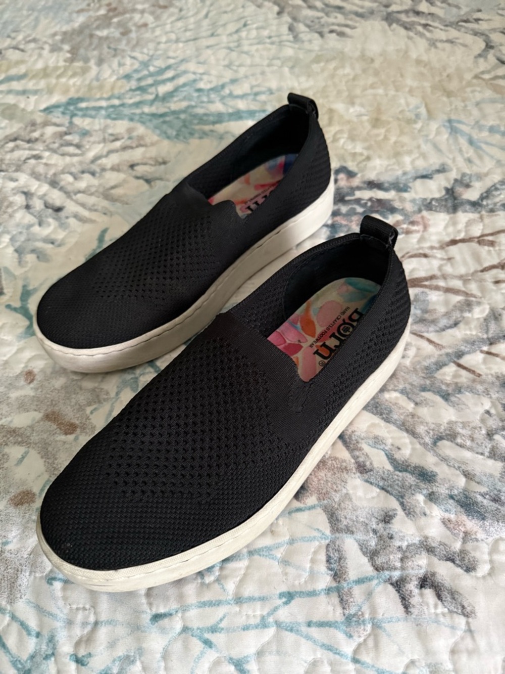 Born Women’s Black Knit Slip-On Flats - Picture 3 of 3